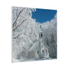 Winter Church Canvas Print