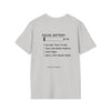 Social Battery: 3% T-Shirt — Introvert Graphic Tee