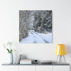 Snowy Winter Road Canvas Art