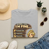 "When I Say I'm Fine" Funny Mental Health Graphic T-Shirt
