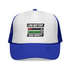 Trucker Cap – “Low Battery 6% / High Anxiety 100%” Graphic Mesh Hat