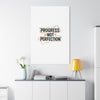 Progress Not Perfection Canvas | Handwritten Marker Brush Script, Motivational Wall Art