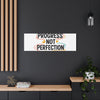 Progress Not Perfection Canvas | Handwritten Marker Brush Script, Motivational Wall Art