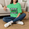 Low Battery High Anxiety T-Shirt — Funny Mental Health Graphic Tee