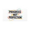 Progress Not Perfection Canvas | Handwritten Marker Brush Script, Motivational Wall Art