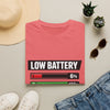 Low Battery High Anxiety T-Shirt — Funny Mental Health Graphic Tee