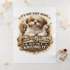 Cute & Adorable Puppy Fleece Blanket — "It’s Not Easy Being Cute and Adorable but I’m Nailing It"