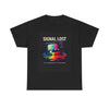 Signal Lost Tee — Retro CRT TV Rainbow Glitch Graphic T-Shirt