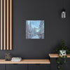 Snowy Village Canvas Art