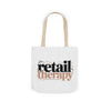 Canvas Tote Bag — "Retail Therapy" Printed Shopper