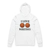 Funny Basketball Hoodie — Ladies' Basketball Humor Hooded Long Sleeve Tee