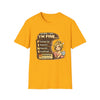 "When I Say I'm Fine" Funny Mental Health Graphic T-Shirt