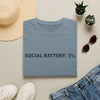 Social Battery: 3% T-Shirt — Introvert Graphic Tee