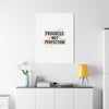 Progress Not Perfection Canvas | Handwritten Marker Brush Script, Motivational Wall Art