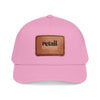 Mid Profile Baseball Cap with Leather Patch (Rectangle)