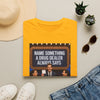 Funny Game Show T-Shirt — "Name Something a Drug Dealer Always Says" Graphic Tee
