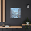 Snowy Village Canvas Art