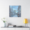 Snowy Village Canvas Art