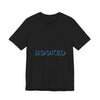 BOOKED outline text shirt Tee | hollow font minimalist typography