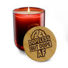 Dope Less But Dope AF Engraved Soy Candle — 14oz Scented Gift