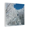 Winter Church Canvas Print