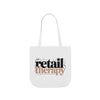 Canvas Tote Bag — "Retail Therapy" Printed Shopper