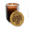 Dope Less But Dope AF Engraved Soy Candle — 14oz Scented Gift