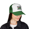 Trucker Cap – “Low Battery 6% / High Anxiety 100%” Graphic Mesh Hat