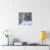 Snowy Winter Road Canvas Art