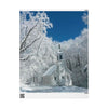 Winter Snow Chapel Wrapping Paper — Scenic Holiday Gift Wrap