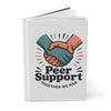 Peer Support Hardcover Journal — 'Together We Rise' Motivational Notebook