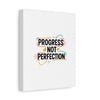 Progress Not Perfection Canvas | Handwritten Marker Brush Script, Motivational Wall Art