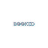 BOOKED outline text Sticker | Hollow font, minimalist typography