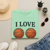 Ladies Funny Basketball T-Shirt — Funny Basketball Tee for Women