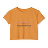 Crop Top — "Still Sweet. Just with BOUNDARIES now." Feminist Self-Care Festival Tee