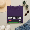 Low Battery High Anxiety T-Shirt — Funny Mental Health Graphic Tee