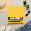 Low Battery High Anxiety T-Shirt — Funny Mental Health Graphic Tee