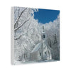 Winter Church Canvas Print