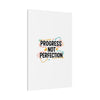 Progress Not Perfection Canvas | Handwritten Marker Brush Script, Motivational Wall Art