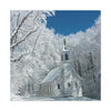 Winter Church Canvas Print