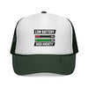 Trucker Cap – “Low Battery 6% / High Anxiety 100%” Graphic Mesh Hat