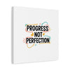 Progress Not Perfection Canvas | Handwritten Marker Brush Script, Motivational Wall Art