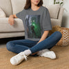 Horror Adventure T-Shirt — Explorer Confronting Glowing Ancient Spirit