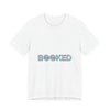 BOOKED outline text shirt Tee | hollow font minimalist typography