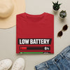 Low Battery High Anxiety T-Shirt — Funny Mental Health Graphic Tee