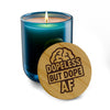 Dope Less But Dope AF Engraved Soy Candle — 14oz Scented Gift