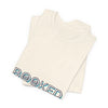 BOOKED outline text shirt Tee | hollow font minimalist typography