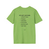 Do Not Disturb T-Shirt — Minimalist Graphic Tee with Back Checklist