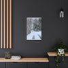 Snowy Winter Road Canvas Art