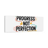 Progress Not Perfection Canvas | Handwritten Marker Brush Script, Motivational Wall Art